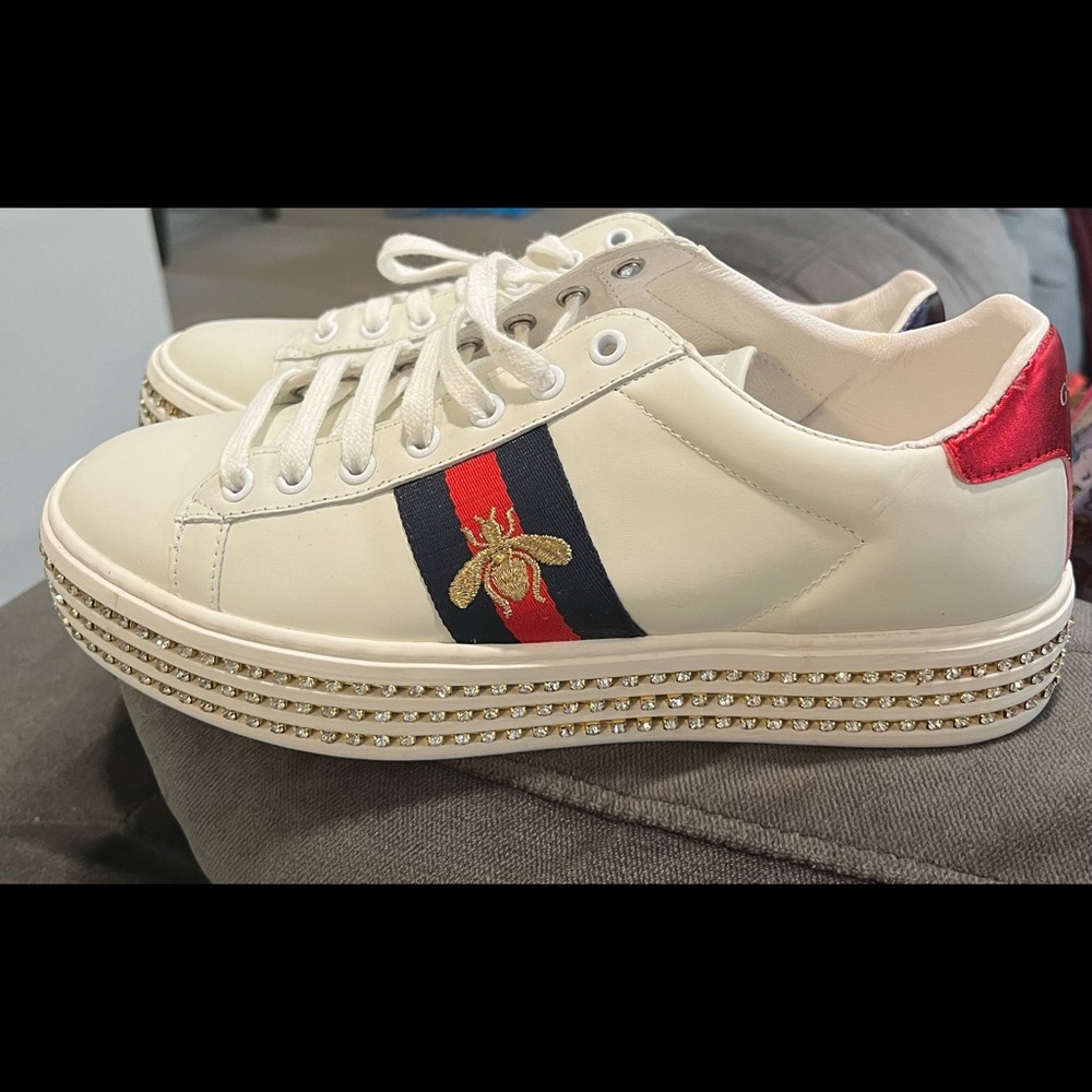 Gucci Ace sneakers with crystals